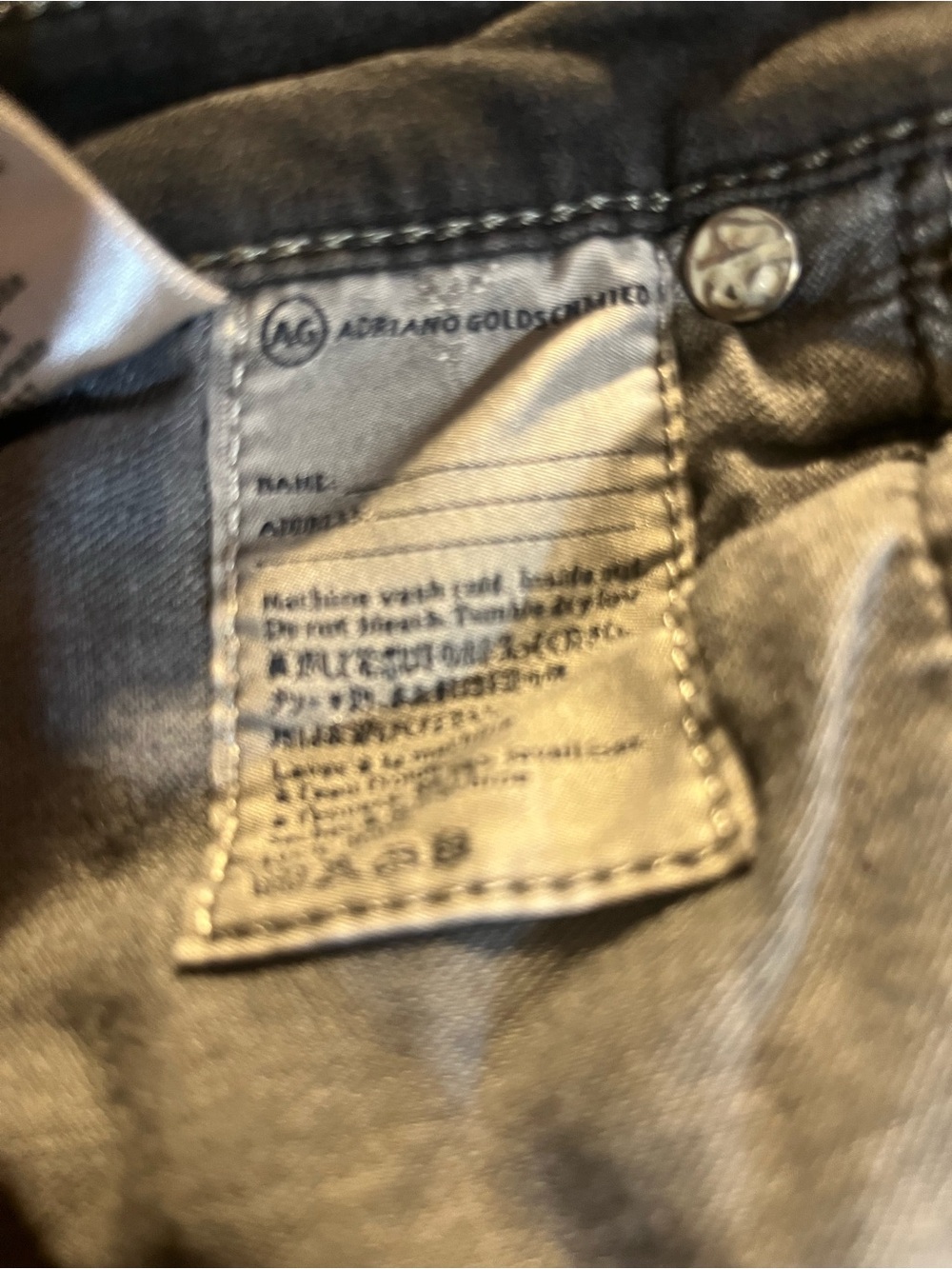 Adriano Goldschmied AG The Stilt Cigarette Leg Jeans Faded Black Wash Size 27R - Picture 7 of 13